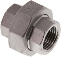 Verschraubung flach dichtend Rp 1/2" (IG), Edelstahl 1.4408