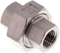 Verschraubung flach dichtend Rp 1/4" (IG), Edelstahl...