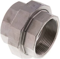 Verschraubung flach dichtend Rp 2" (IG), Edelstahl...