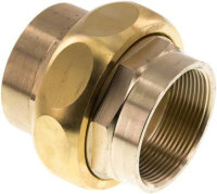 Verschraubung flach dichtend Rp 2" (IG), Messing