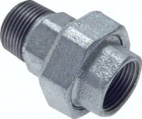 Verschraubung flach dichtend Rp/R 3/8" (IG/AG),...