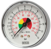 Manometer für Handreifenfüller 63mm, 0 - 12bar,...