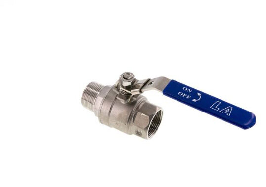 Edelstahl-Kugelhahn, Eco-Line leicht, R 1-1/4" / Rp 1-1/4", 0 bis 63bar