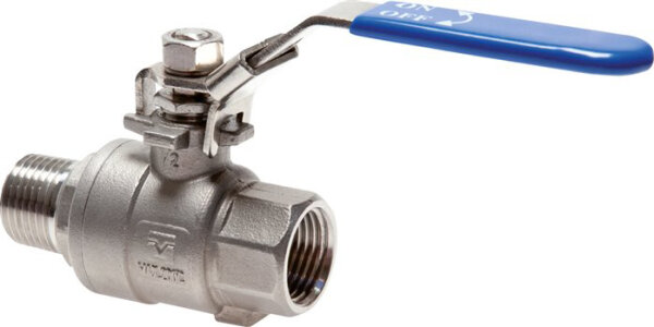 Edelstahl-Kugelhahn, Eco-Line leicht, R 2" / Rp 2", 0 bis 63bar