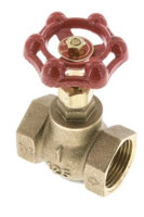 Muffen-Absperrventil, Eco-Line, Messing, G 1", PN 10