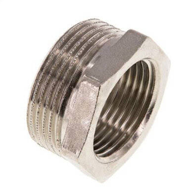 Reduziernippel G 1-1/4"(AG)-G 1"(IG), Messing vernickelt