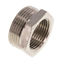 Reduziernippel G 1-1/4"(AG)-G 1"(IG), Messing vernickelt