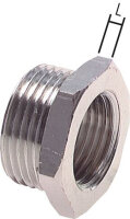 Reduziernippel G 1-1/4"(AG)-G 3/4"(IG), Messing vernickelt