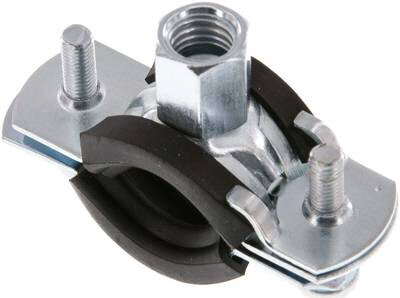 Rohrschelle 15 - 19mm,Stahlverzinkt mit Einlage, FISCHER