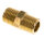 Doppelnippel R 1/4"-R 1/4", Messing/Rotguss