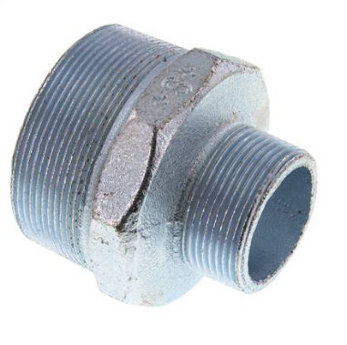 Doppelnippel R 2-1/2"-R 1-1/2", Temperguss verzinkt