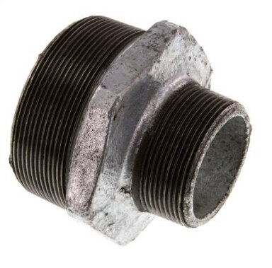 Doppelnippel R 3"-R 2", Temperguss verzinkt