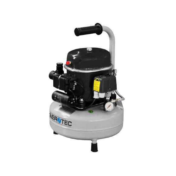 AEROTEC SILENT 50 Flüsterleiser Airbrushkompressor zum mobilen Einsatz 8bar 34l/min. 40dB(A)