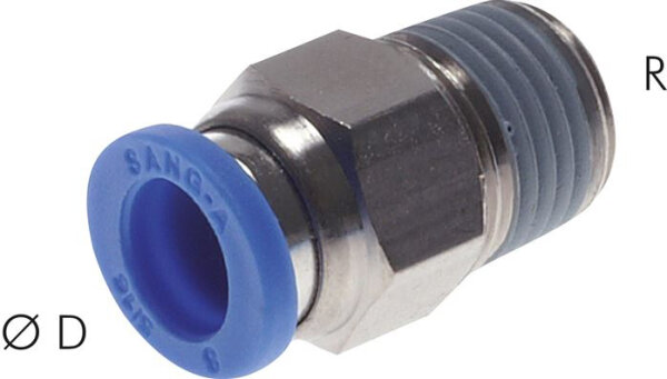 Gerader Steckanschluss R 1/4"-6mm, IQS-Standard