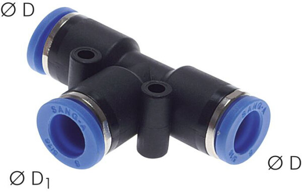 T-Steckanschluss 4mm-4mm, IQS-Standard