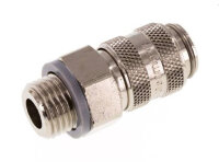 Kupplungsdose (NW5) G 1/4"(AG), Messing vernickelt