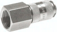 Kupplungsdose (NW2,7) G 1/8"(IG), Messing vernickelt