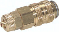 Kupplungsdose (NW5) 6x4mm Schlauch, Messing