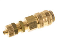 Schott-Kupplungsdose (NW5) 6x4mm Schlauch, Messing