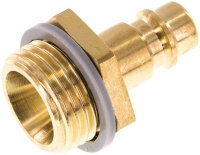 Kupplungsstecker (NW7,2) G 1/2"(AG), Messing,...