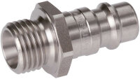 Kupplungsstecker (NW7,2) G 1/2"(AG), Edelstahl, für Drucklufttechnik