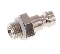 Kupplungsstecker (NW5) G 1/8"(AG), Messing vernickelt