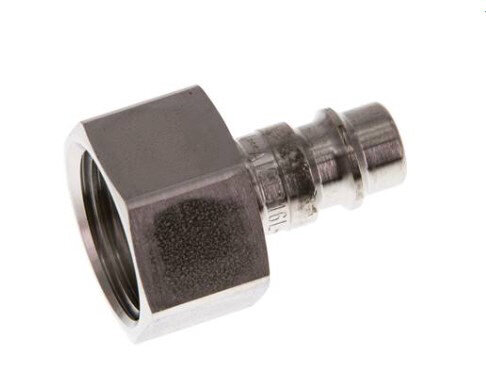 Kupplungsstecker (NW7,2) G 1/4"(IG), Edelstahl, für Drucklufttechnik