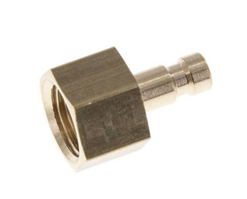 Kupplungsstecker (NW2,7) G 1/8"(IG), Messing, für Drucklufttechnik