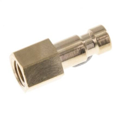 Kupplungsstecker (NW2,7) M 5(IG), Messing, für Drucklufttechnik