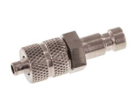 Kupplungsstecker (NW2,7) 4,3x3mm Schlauch, Edelstahl,...