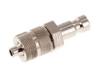Kupplungsstecker (NW2,7) 6x4mm Schlauch, Messing...