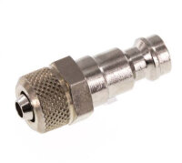 Kupplungsstecker (NW5) 6x4mm Schlauch, Messing vernickelt