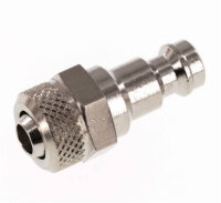 Kupplungsstecker (NW5) 8x6mm Schlauch, Messing vernickelt