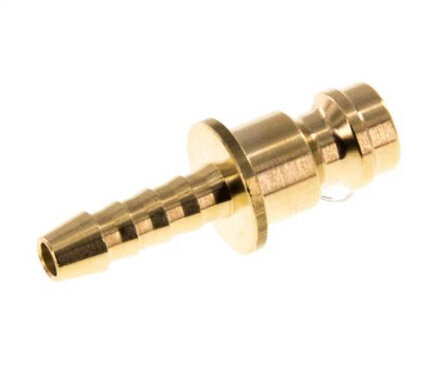 Kupplungsstecker (NW5) 4mm Schlauch, Messing