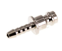Kupplungsstecker (NW5) 4mm Schlauch, Messing vernickelt