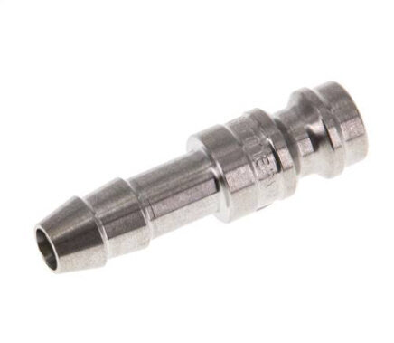 Kupplungsstecker (NW5) 6 (1/4")mm Schlauch, Edelstahl