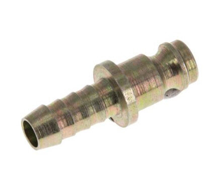 Kupplungsstecker (NW5) 6 (1/4")mm Schlauch, Stahl verzinkt