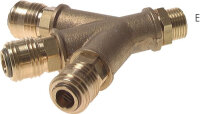 3-fach-Luftweiche mit Kupplungsdosen, G 1/2"