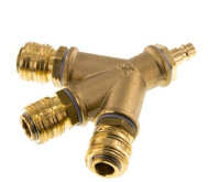 3-fach-Luftweiche G 1/2" mit Kupplungsdosen und...