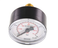 Manometer waagerecht (KU/Ms),50mm, 0 - 40 bar, G 1/4"