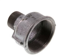 Reduziernippel R 1"(AG)-Rp 2"(IG), Temperguss...