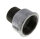 Reduziernippel R 1-1/2"(AG)-Rp 2"(IG), Temperguss verzinkt