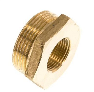 Reduziernippel G 1-1/2"(AG)-G 3/4"(IG), Messing