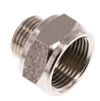 Reduziernippel G 1/2"(AG)-G 3/4"(IG), Messing vernickelt