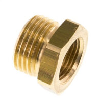 Reduziernippel G 1/2"(AG)-G 3/8"(IG), Messing