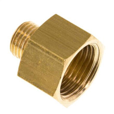 Reduziernippel G 1/4"(AG)-G 1/2"(IG), Messing