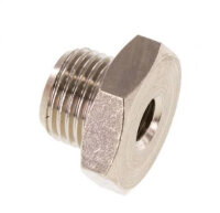 Reduziernippel G 1/8"(AG)-M 5(IG), Messing vernickelt