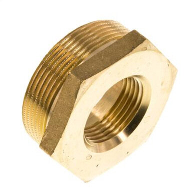 Reduziernippel G 2"(AG)-G 1"(IG), Messing