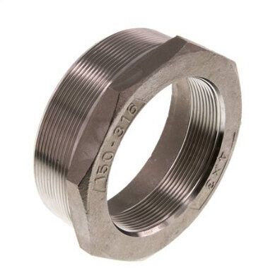 Reduziernippel R 4"(AG)-Rp 3"(IG), Edelstahl 1.4408