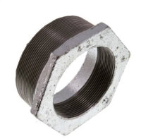 Reduziernippel R 4"(AG)-Rp 3"(IG), Temperguss...